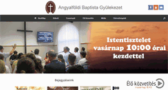 Desktop Screenshot of angyalfoldibaptista.hu